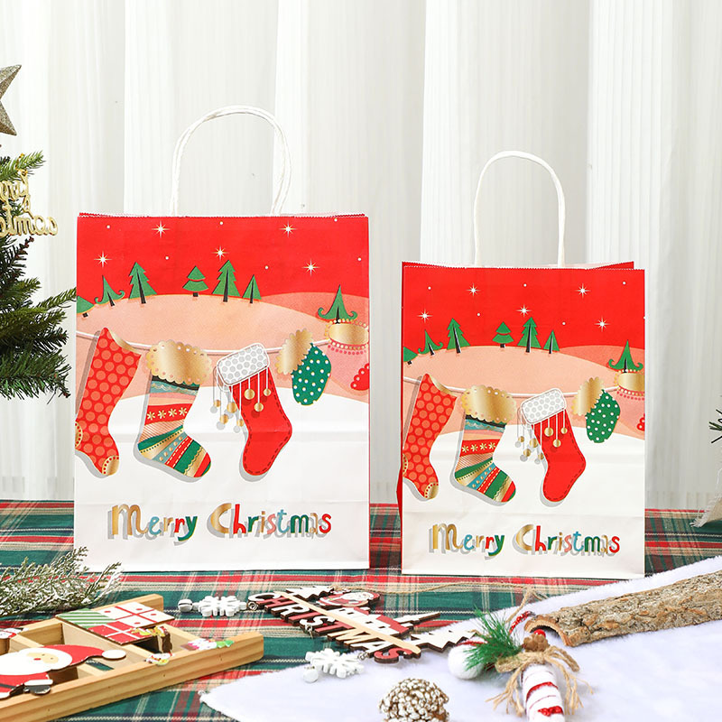 Bolsa de regalo de Navidad para la fiesta de la víspera de Navidad bolsa de regalo INS viento bolsa de Santa al por mayor