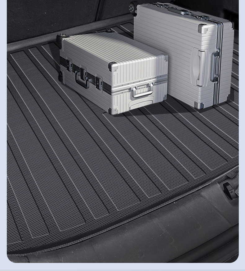 Tpe Full Model Special Car Tpe Rear Trunk Mat Environmentally Friendly High Edge Wear-Resistant Waterproof Full Surround Trunk Mat