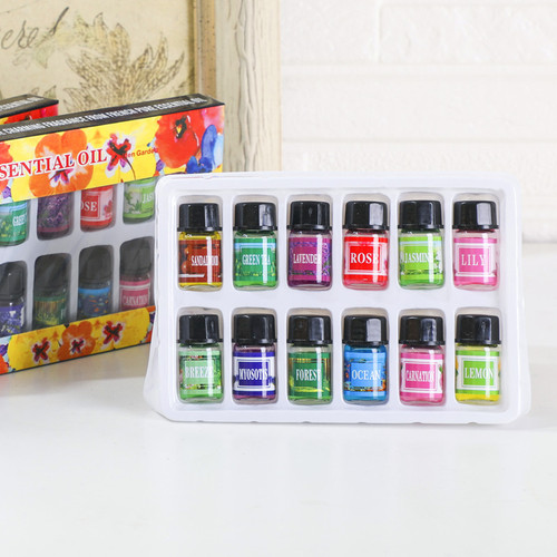 New product wholesale 12 pieces 3ML upgraded aromatic essential oil, concentrated indoor aromatherapy essential oil, aromatic supplies