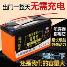 12v锂电池农用喷雾器电池专用锂电瓶锂电池锂电电池包邮一件包邮