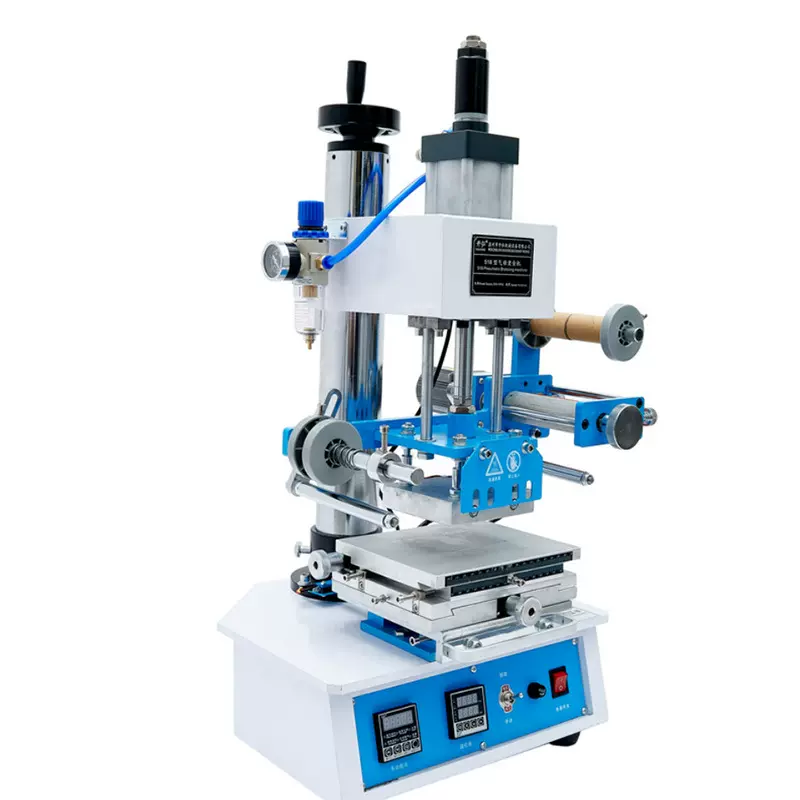 518B气动烫金机微调工作台行程可调PVC 亚克力礼盒木头压痕自