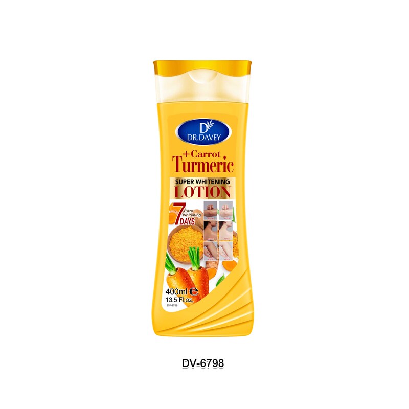 仅供出口DR.DAVEY body lotion姜黄+萝卜润体乳跨境批发400ml批发|undefined