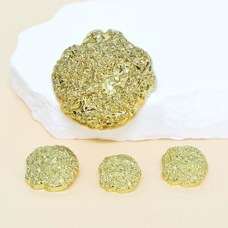 Нежеловкие тонкие металлические пуговицы, неправильные вогнутые и выпуклые маленькие пуговицы, дикие шерстяные пальто, декоративные пуговицы