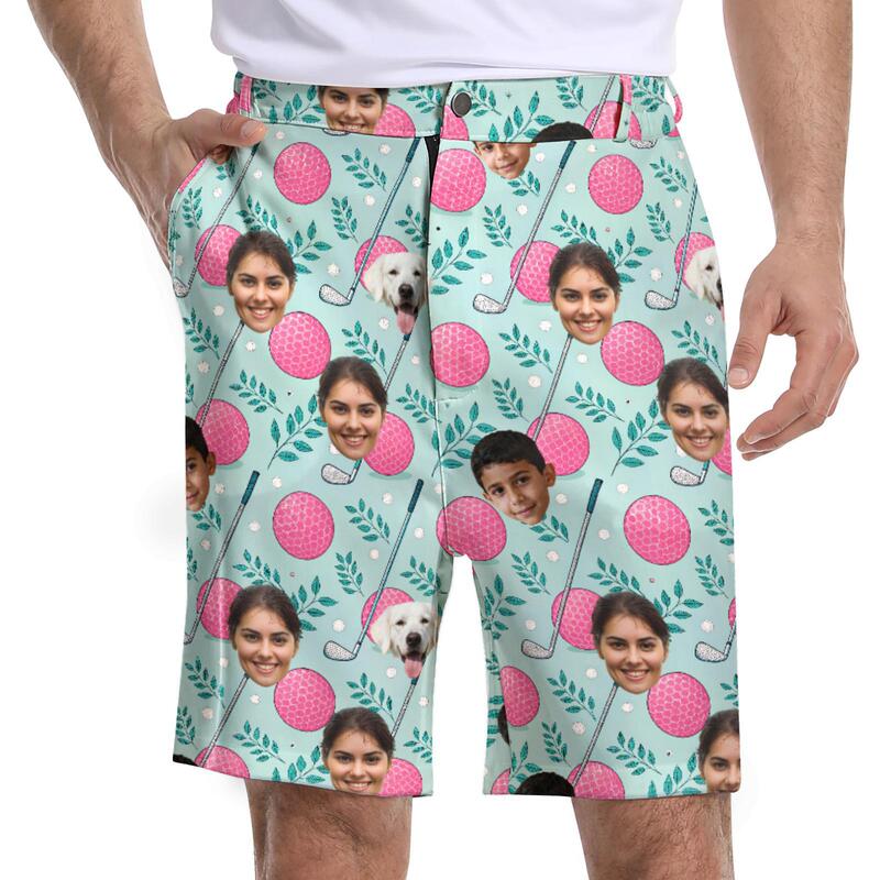 Cross-border outdoor sublimation 3D printed men's shorts Etsy Amazon US site DIY golf apparel factory Cross-border outdoor sublimation 3D printed men's shorts Etsy Amazon US site DIY golf apparel factory