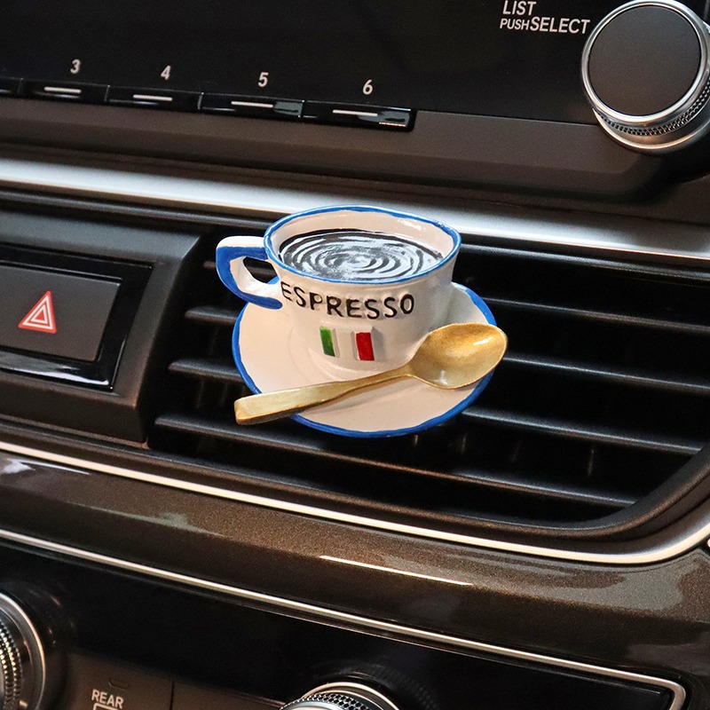 Clip de perfume de salida de aire de coche creativo 3d comida salida de aire tridimensional máquina de pan perfume decoración de coche
