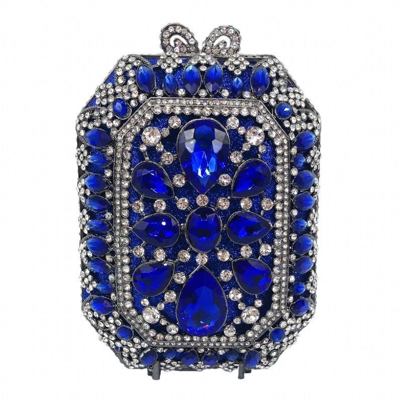 * Bolsa de diamantes AliExpress transfronteriza bolsa de diamantes metálica hueca bolsa de cena vestido de fiesta de damas bolsa de diamantes de oro