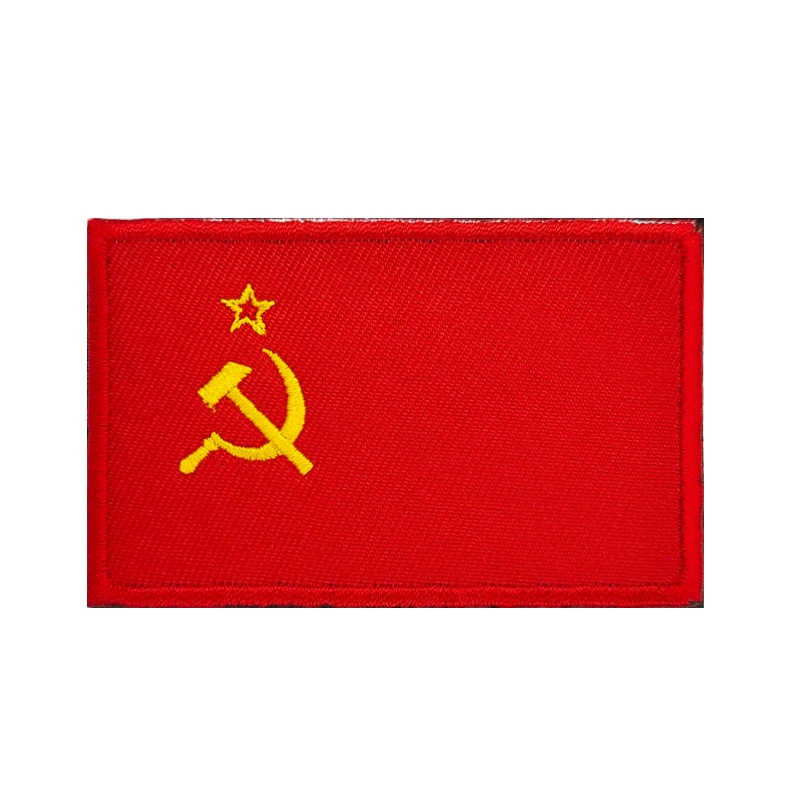苏联CCCP胜利旗刺绣克格勃魔术贴徽章布贴军迷士气章绣花章配饰