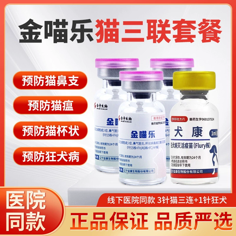 Вакцина Golden Moule Cat предотвращает кошачью чуму кошачью носовую ветвь