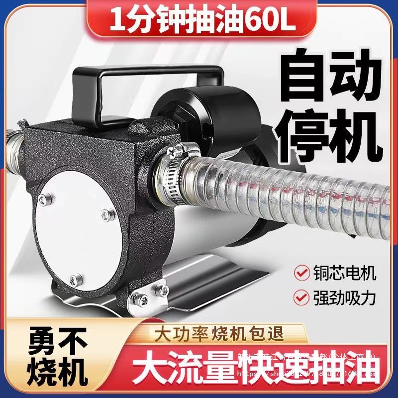 电动抽油泵正反转12v24v通用220v柴油泵加油抽油机自吸泵加油