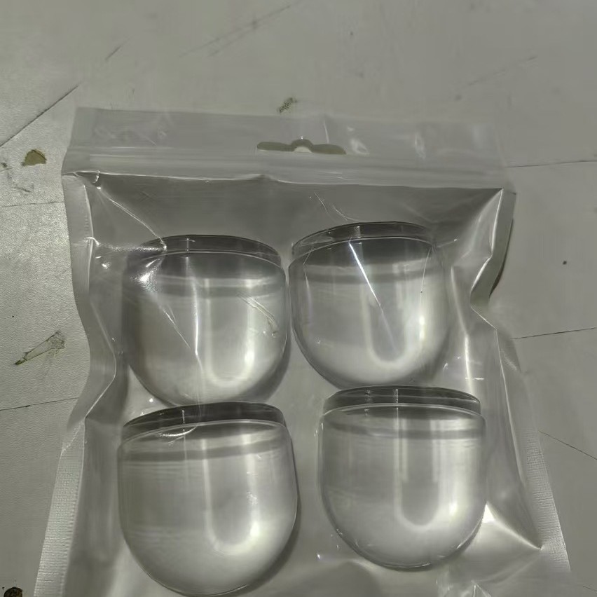 Nuevo adhesivo de silicona transparente y grueso para puerta de refrigerador, amortiguador de puerta de silicona, cojín anticolisión.