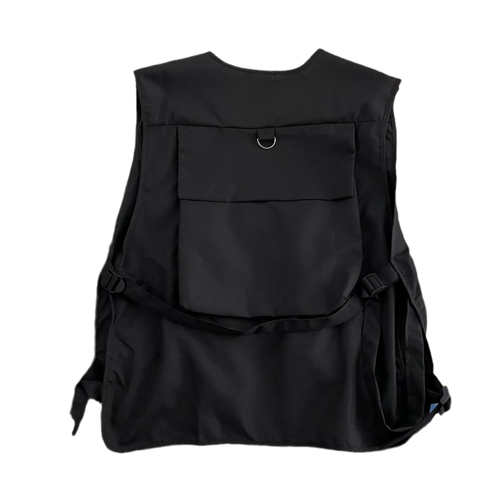 2023 nuevo estilo de ropa de trabajo fresco personalidad elemento de diseño corto Chaleco de los hombres y las mujeres mismo chaleco abrigo de moda de pareja