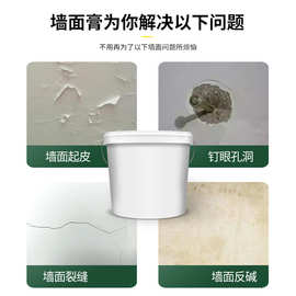 OEM代工净味墙面膏定制防潮防霉墙面修复翻新补墙漆防水修补膏
