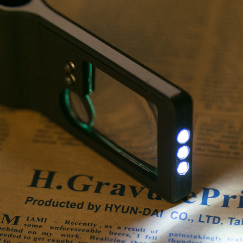 TH-515多功能手機型便攜式帶燈放大鏡驗鈔閱讀鑑定廠家直銷