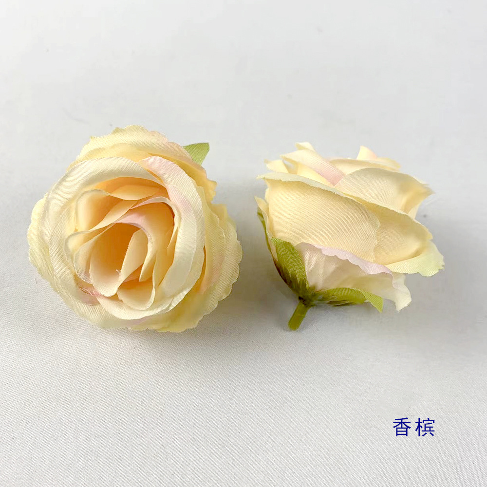 Simulación camellia nueva decoración de estilo chino decoración de boda DIY decoración de cabello flores falsas con regalo de mano 6cm props de disparo de flores