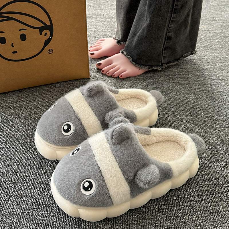 in stock Cotton Slippers Women's Household Autumn and Winter Indoor Warm Home Shoes Couple Slippers Men's Winter Home Shoes Manufacturers