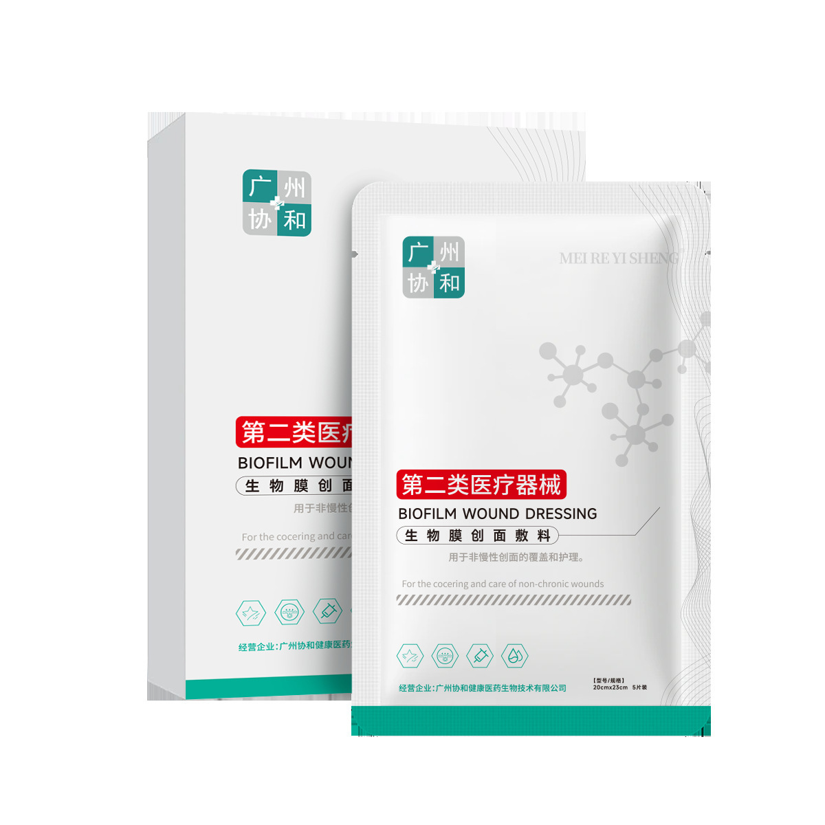 Magnesium-based Class II Medical Device Biofilm Wound Dressing, Microneedle Postoperative Aseptic Repair Dressing