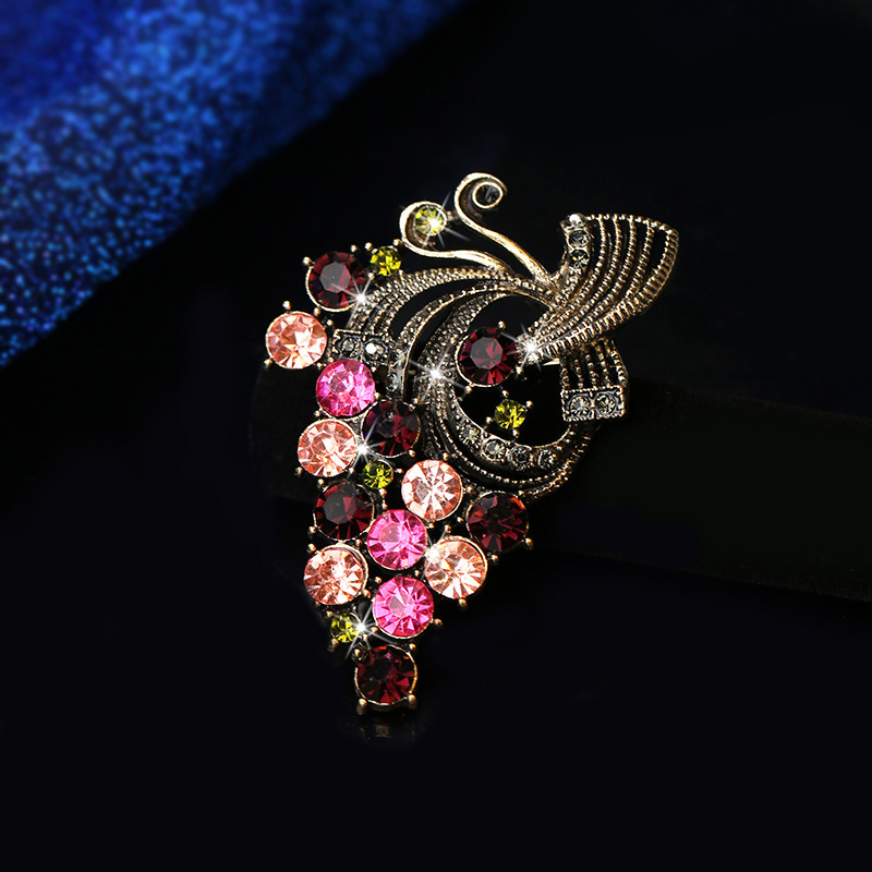 Elegante broche colorido elegante ins moda personalidad retro elegante traje suéter ramillete Accesorios