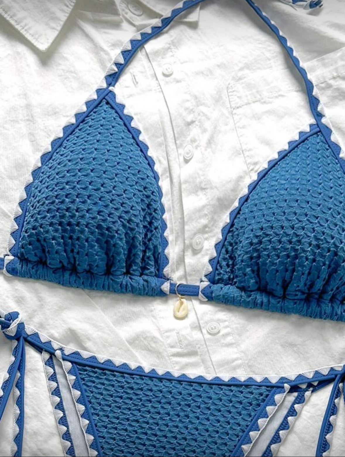 Set bikini donna sexy allacciato al collo due pezzi mare_voghion.com