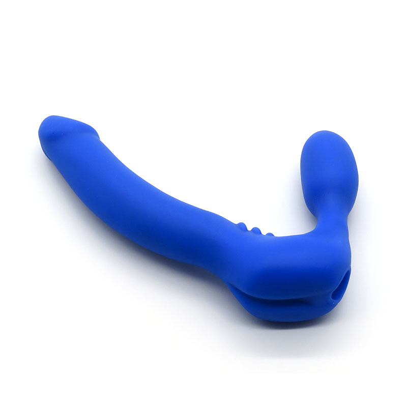 Double-Headed Vibrating Dildo, Silicone Dual-Ended Toy for Internal Stimulation, Purple — detail image 6