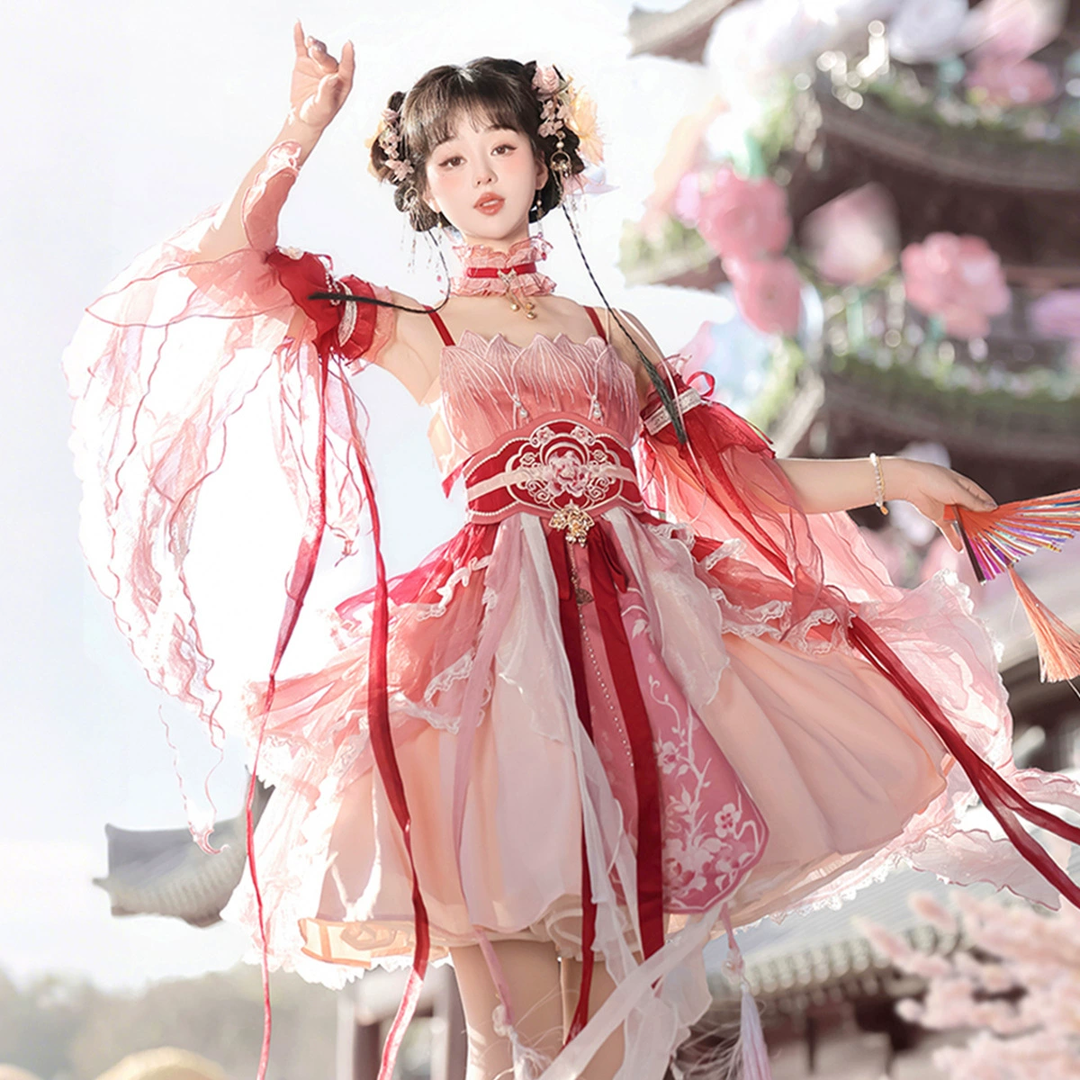 Yimeng Pavilion Оригинальный дизайн Chao Luhua Hanfu Женский китайский стиль