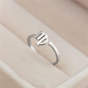 Fresh one size zodiac signs, ring, universal jewelry for beloved, Korean style, wholesale