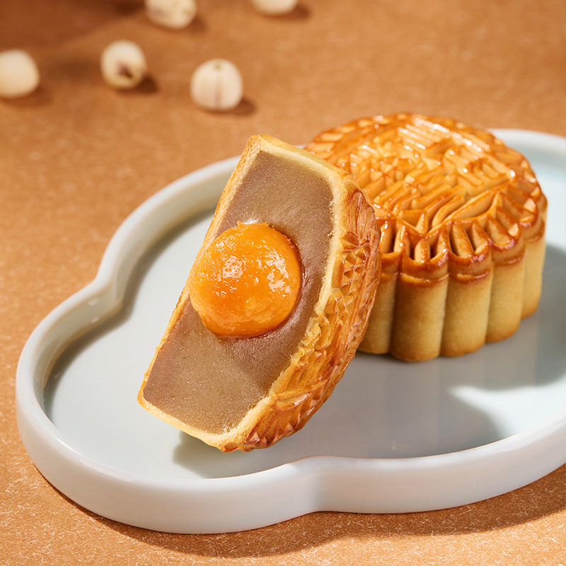华美月饼蛋黄纯白蓉散装经典传统罐装广式老式传统中秋送礼品团购|undefined