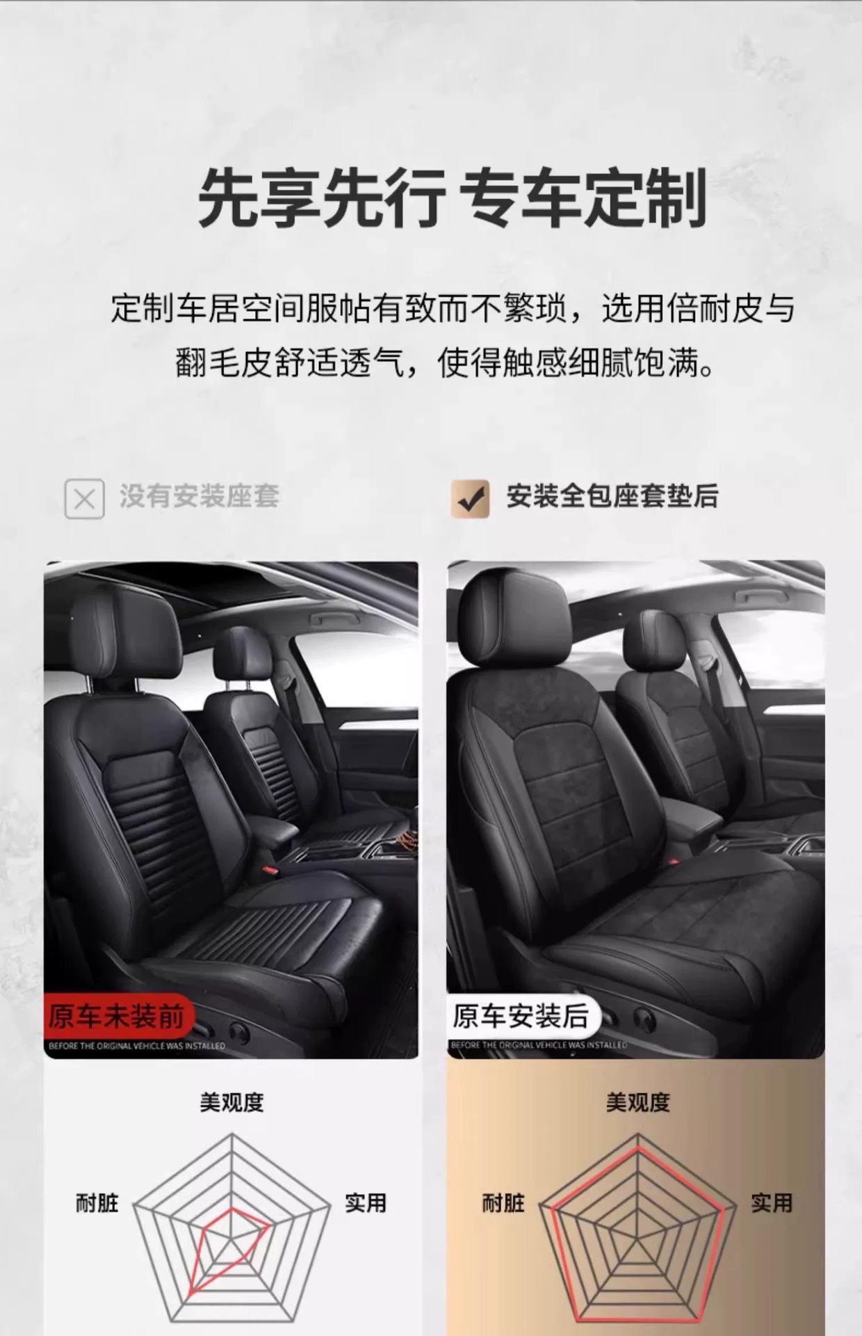 Suitable for the New Volkswagen 06 New Energy Vehicle-Specific Car Seat Cushions, All-Season Full-Coverage Suede Seat Covers