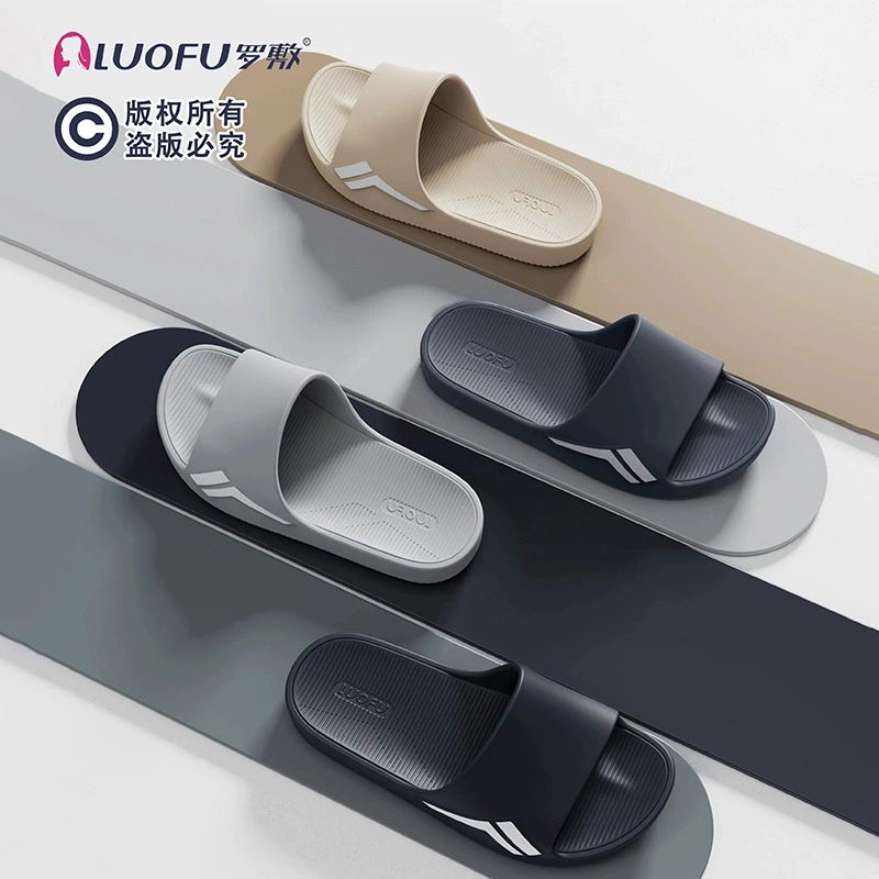 Новинка 2024 года, мужские лоферы LUOFU, повседневные домашние Нескользящие износостойкие тапочки из ЭВА, парные сандалии на открытом воздухе