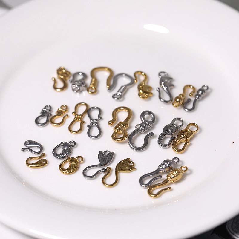 diy不锈钢饰品配件材料 手链项链扣头 S钩收尾扣子