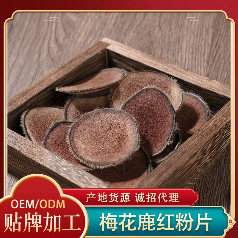 Sika оленей Pilose рога красный порошок ломтики оптом весь Pilose рога сушеные ломтики, смоченные в воде суп сушеные Pilose рога красный порошок ломтики