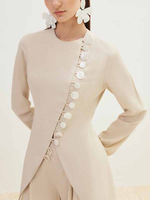 Elegant spring classic suit jacket