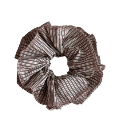 Nana's same style coffee striped: Saç üçün rezinlər