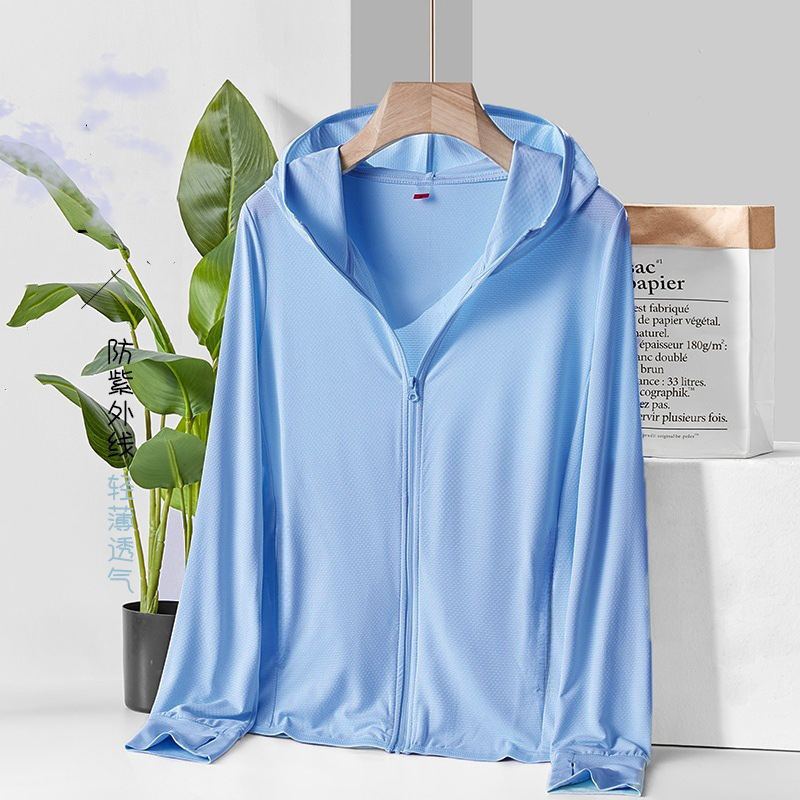 Trajes de protección solar transfronterizos anti-UV, ropa de protección solar para hombres y mujeres, ropa de piel, abrigo ligero de verano, ropa de pesca