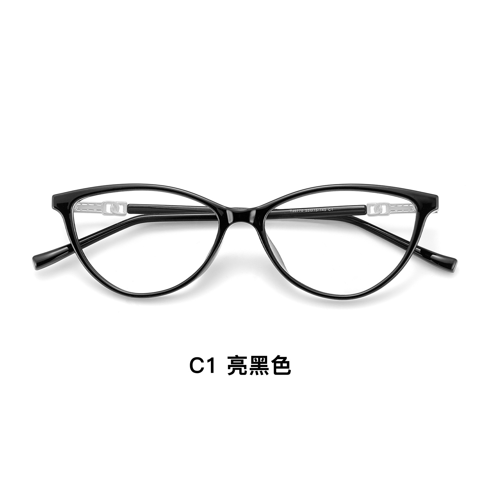 Año Nuevo exclusivo de Navidad de Angola red roja ojo de gato rojo protección de la cara azul marco de gafas de 4 mm borde ancho gafas al por mayor