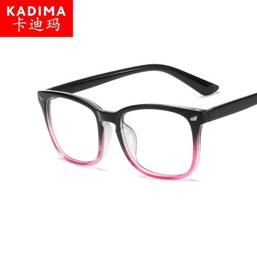 Classic fashion retro rice nail flat mirror Korean version anti-blue light 8082 glasses frame personalized trendy men's glasses frame