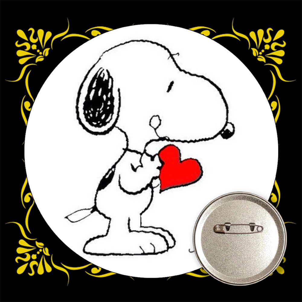 Snoopy bar transfronterizo insignia broche de estaño metal medallas conmemorativas anime periferia al por mayor