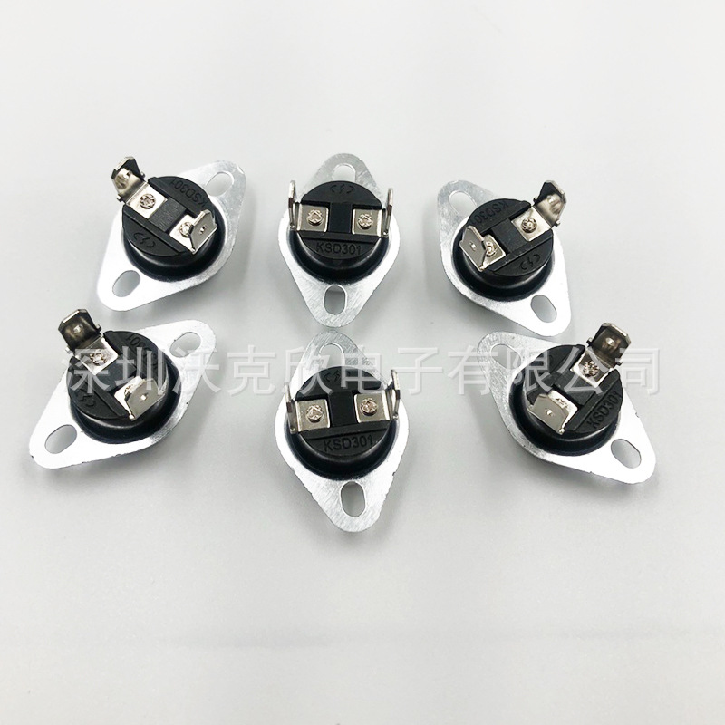 温控开关温控保险丝常闭B 动作温度：60℃ 恢复温度：45℃ 10A