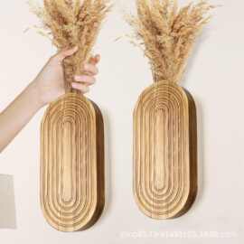 跨境波西米亚风壁挂置物架墙上花架客厅装饰植物装饰架干花架