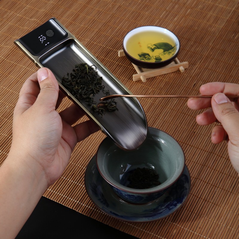 电子茶叶秤高档礼品不锈钢茶勺茶具配件茶匙茶则茶勺茶叶勺茶道茶