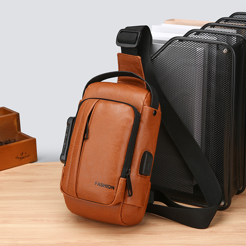 Bolso de pecho de hombre bloqueo de contraseña bolso de motocicleta antirrobo al aire libre correr viaje bolso de cintura de hombro mochila deportiva ligera