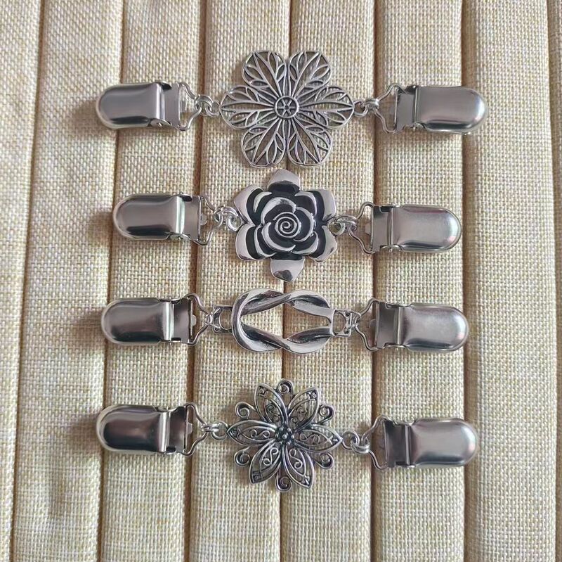 European and American Retro Sweater Shawl Clip for Women, Retro Cardigan Collar Clip, Dress Shirt Brooch Clip, Windproof Accessories