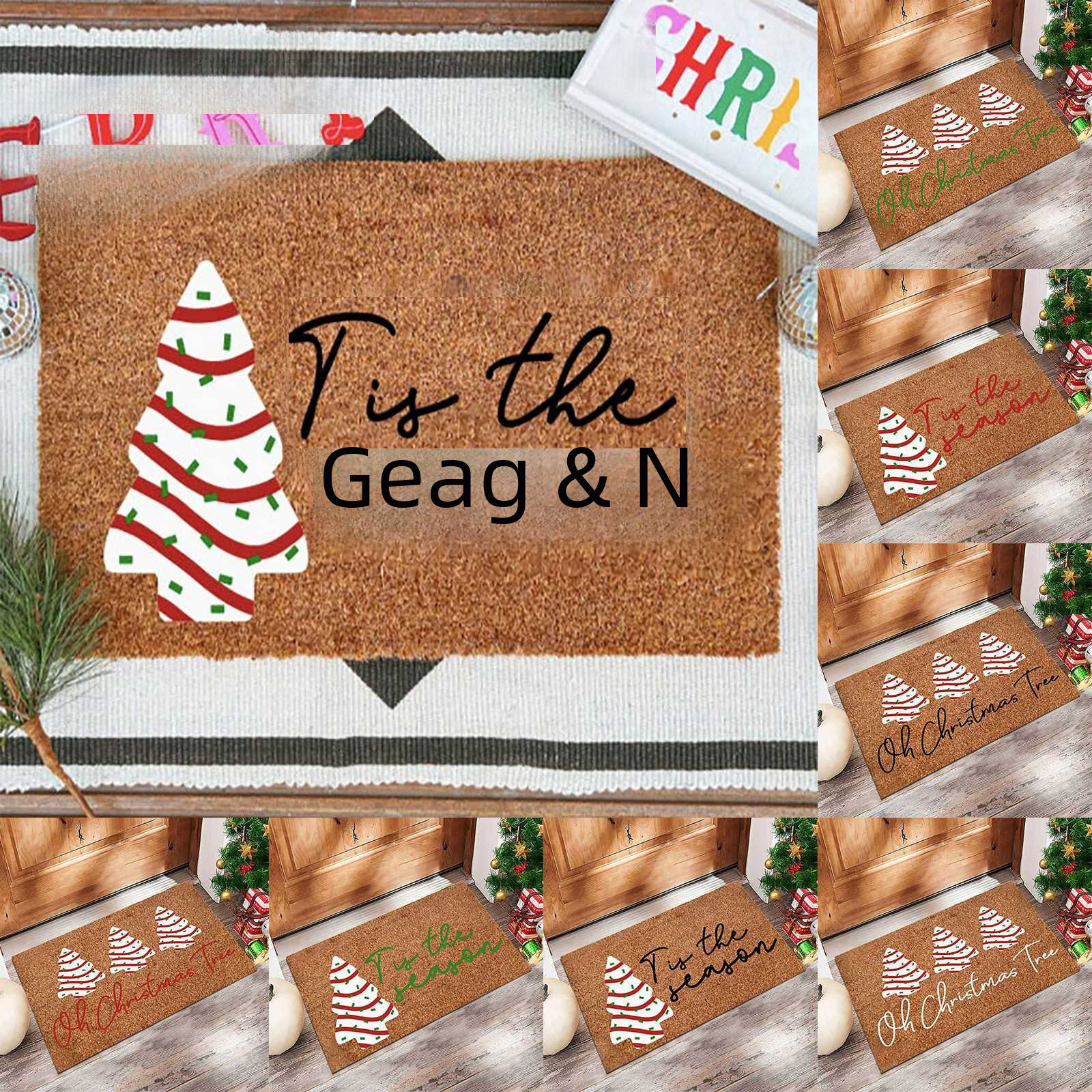 Protiskluzová rohožka do vstupních dveří s písmenem, vodotěsná rohožka do koupelny a kuchyně_voghion.com