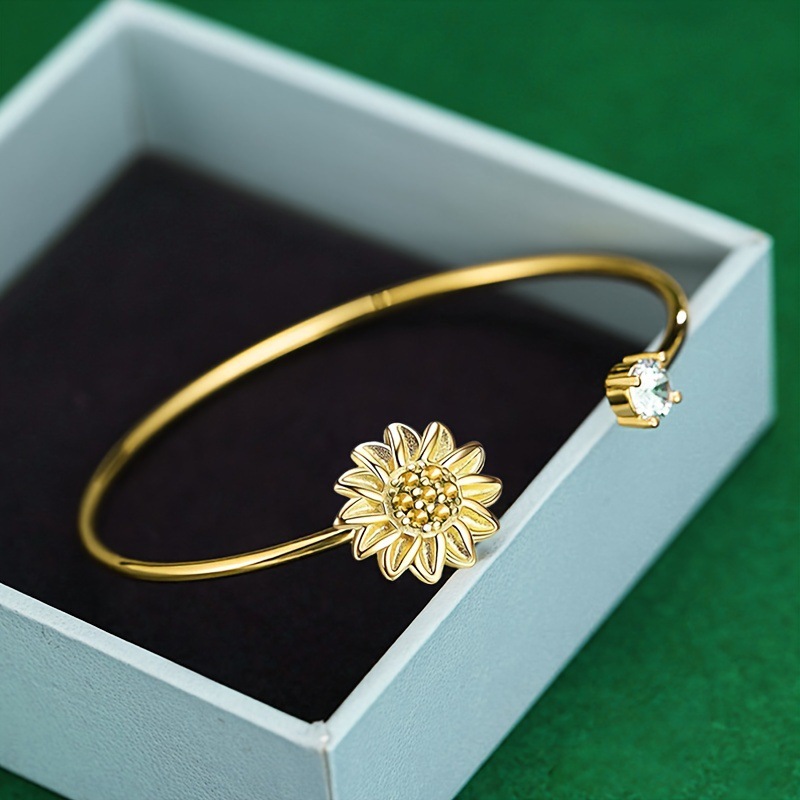 Bangle Classification Alloy Chain Material Lady Pastoral Flower Alloy Wholesale Bangle