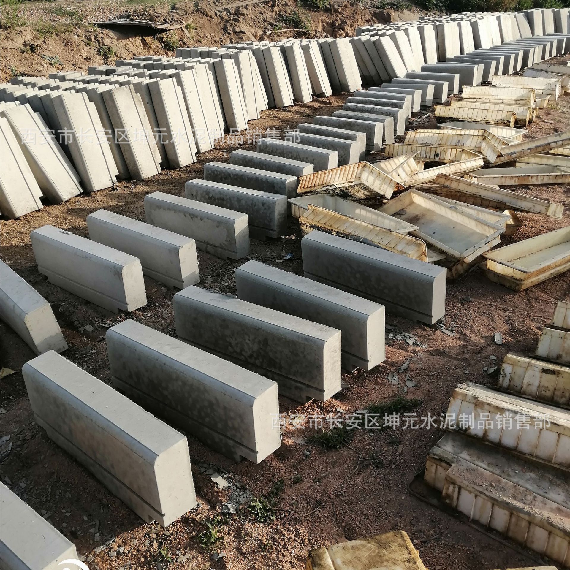 安康商洛西安铜川路沿石厂家直销 路沿石 路缘石 路牙 混凝土路沿