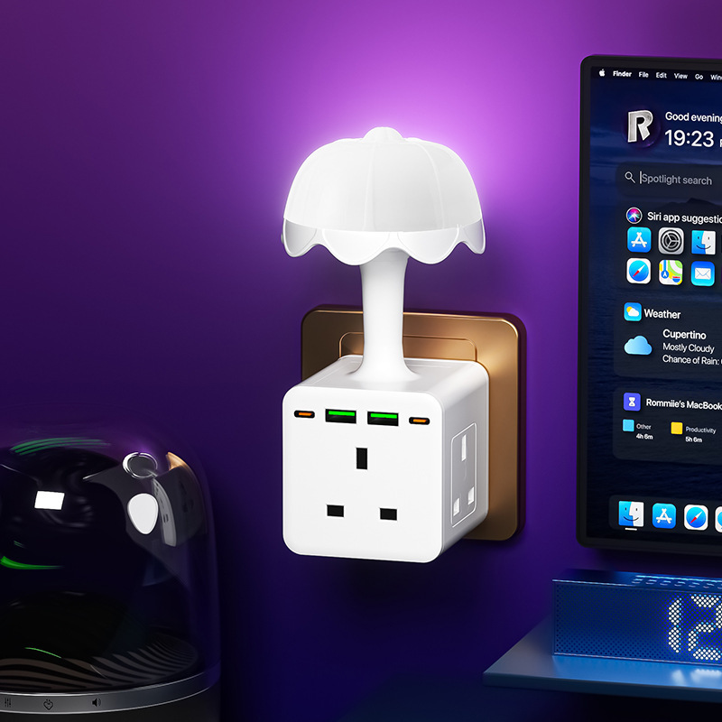 Cross-Border British Standard Cube-Shaped Ambient Night Light, American, British, Thai, European, Small European, Small South African Adapter Plug Cross-Border British Standard Cube-Shaped Ambient Night Light, American, British, Thai, European, Small European, Small South African Adapter Plug