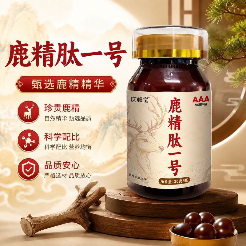 Qingxutang Deer Peptide No. 1, sourced from the deer farming region of Jilin, can be purchased in bulk or shipped individually Qingxutang Deer Peptide No. 1, sourced from the deer farming region of Jilin, can be purchased in bulk or shipped individually