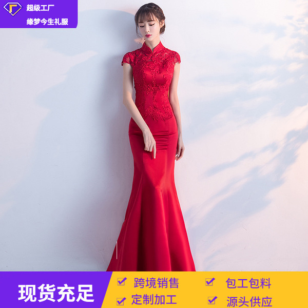 Sexy red fashionable short evening dress