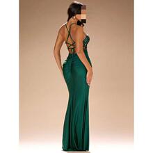 Y 54182 Sequin paneled mermaid dress ��Ƭƴ���~βȹ�羳