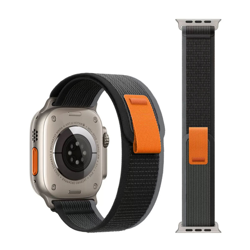 适用苹果S10尼龙编织手表带applewatch9/8/7 Ultra2 野径回环表带|undefined