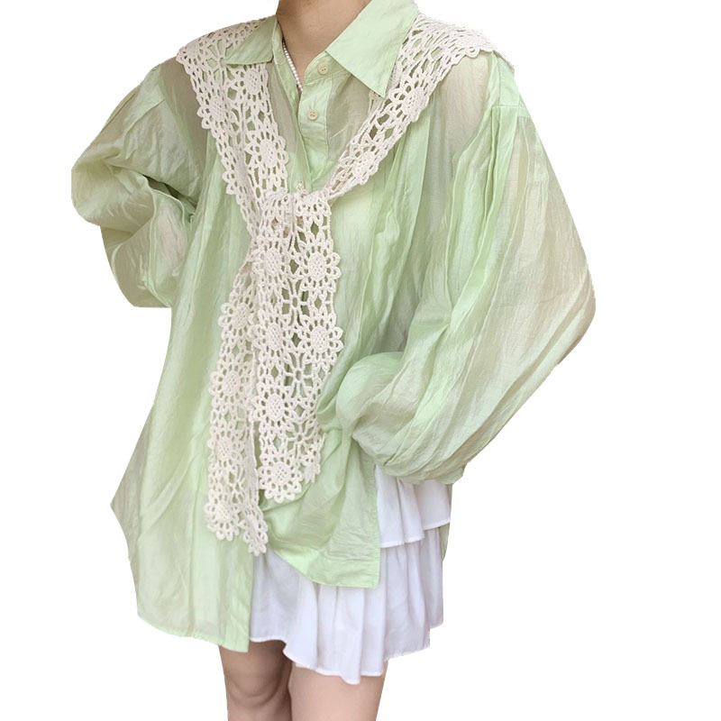 Chal exterior femenino con bufanda de encaje hueco de verano decorativo chaleco protector solar sombrero chal de una pieza chal pequeño exterior